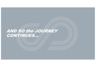 AND SO the JOURNEY
CONTINUES...
 