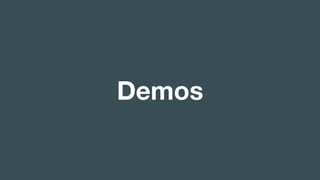 (without introducing more risk)Demos
 