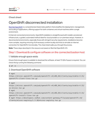 Comprehensive Guide to Red Hat OpenShift Disconnected Installation and ...