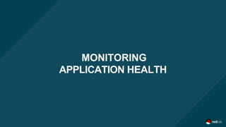 MONITORING
APPLICATION HEALTH
 