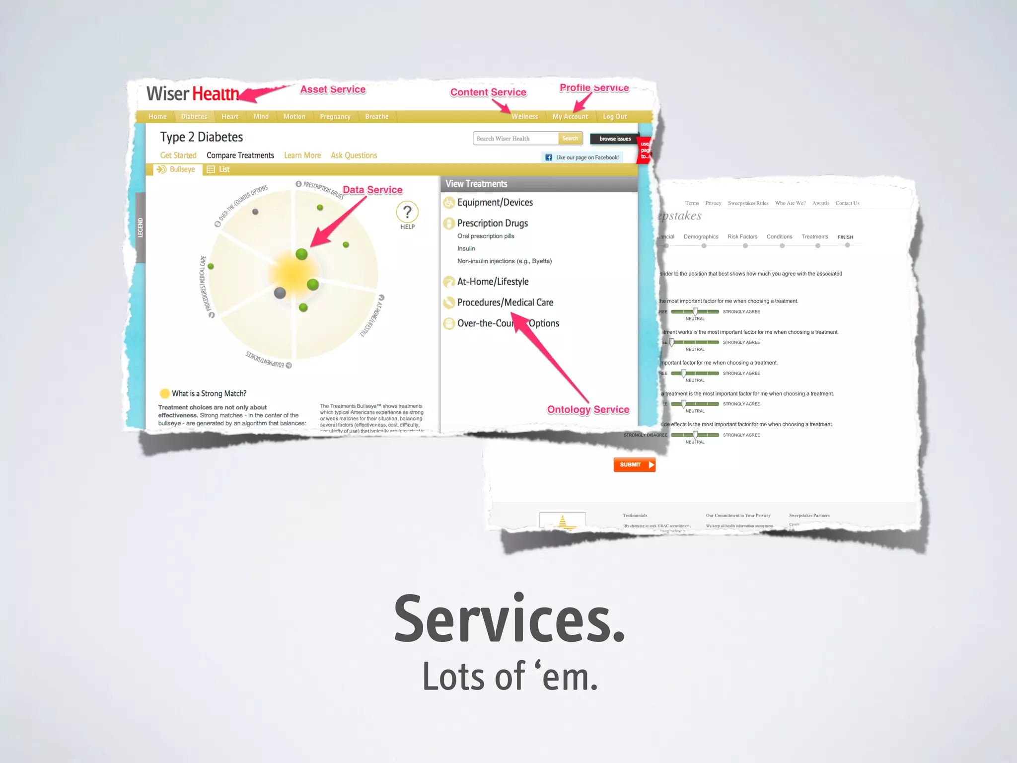 Services.
Lots of ‘em.

 