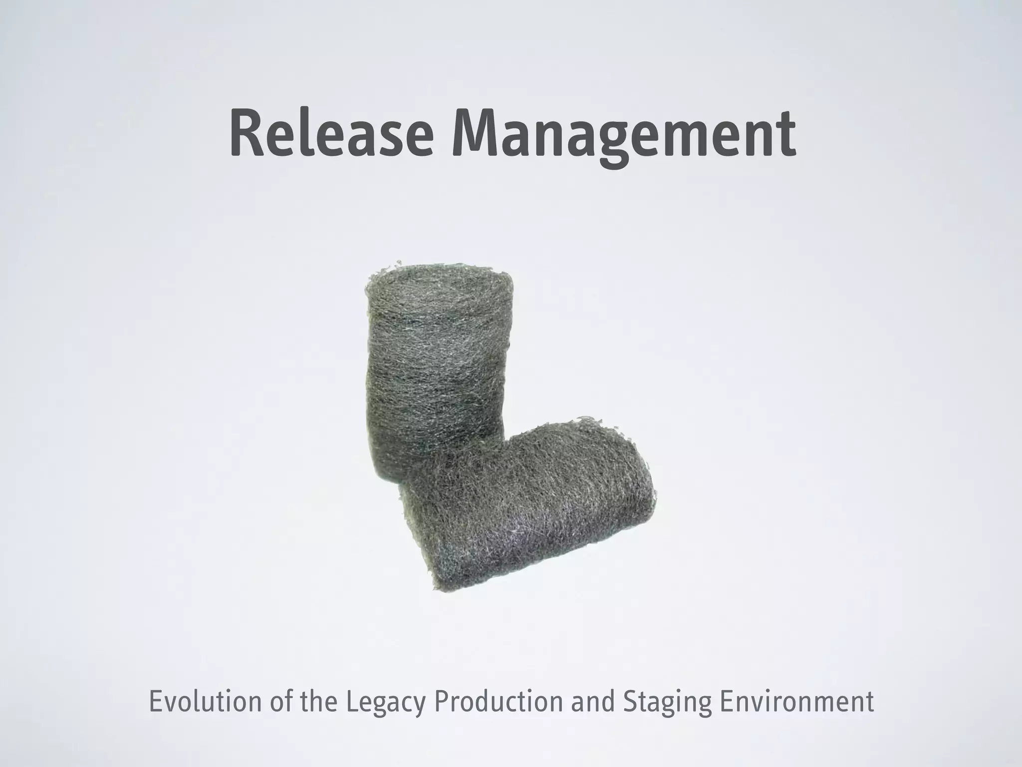 Release Management

Evolution of the Legacy Production and Staging Environment

 