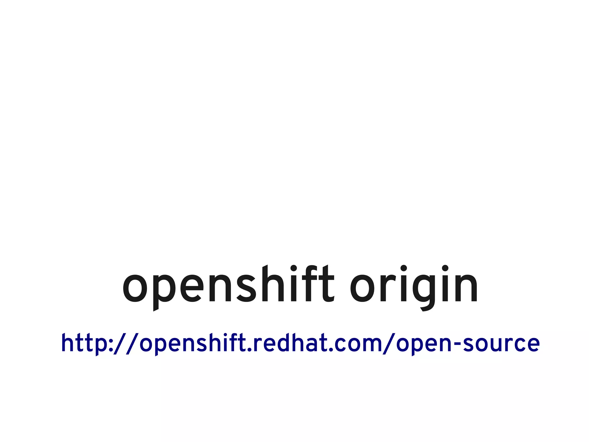 openshift origin
http://openshift.redhat.com/open-source
 