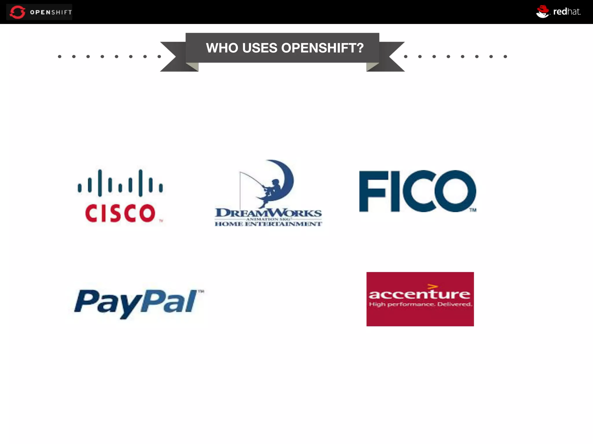 WHO USES OPENSHIFT? 