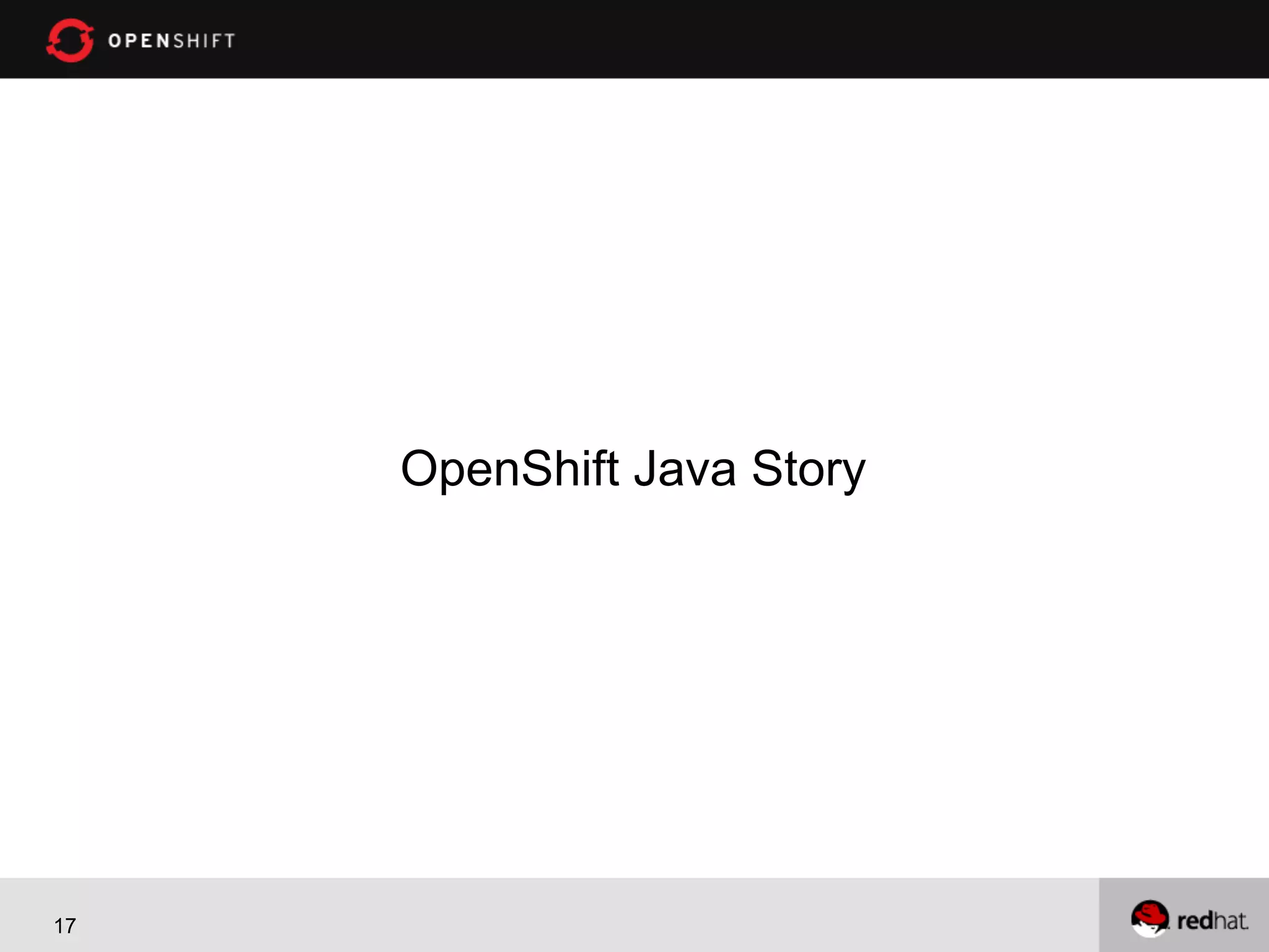 OpenShift Java Story 17 