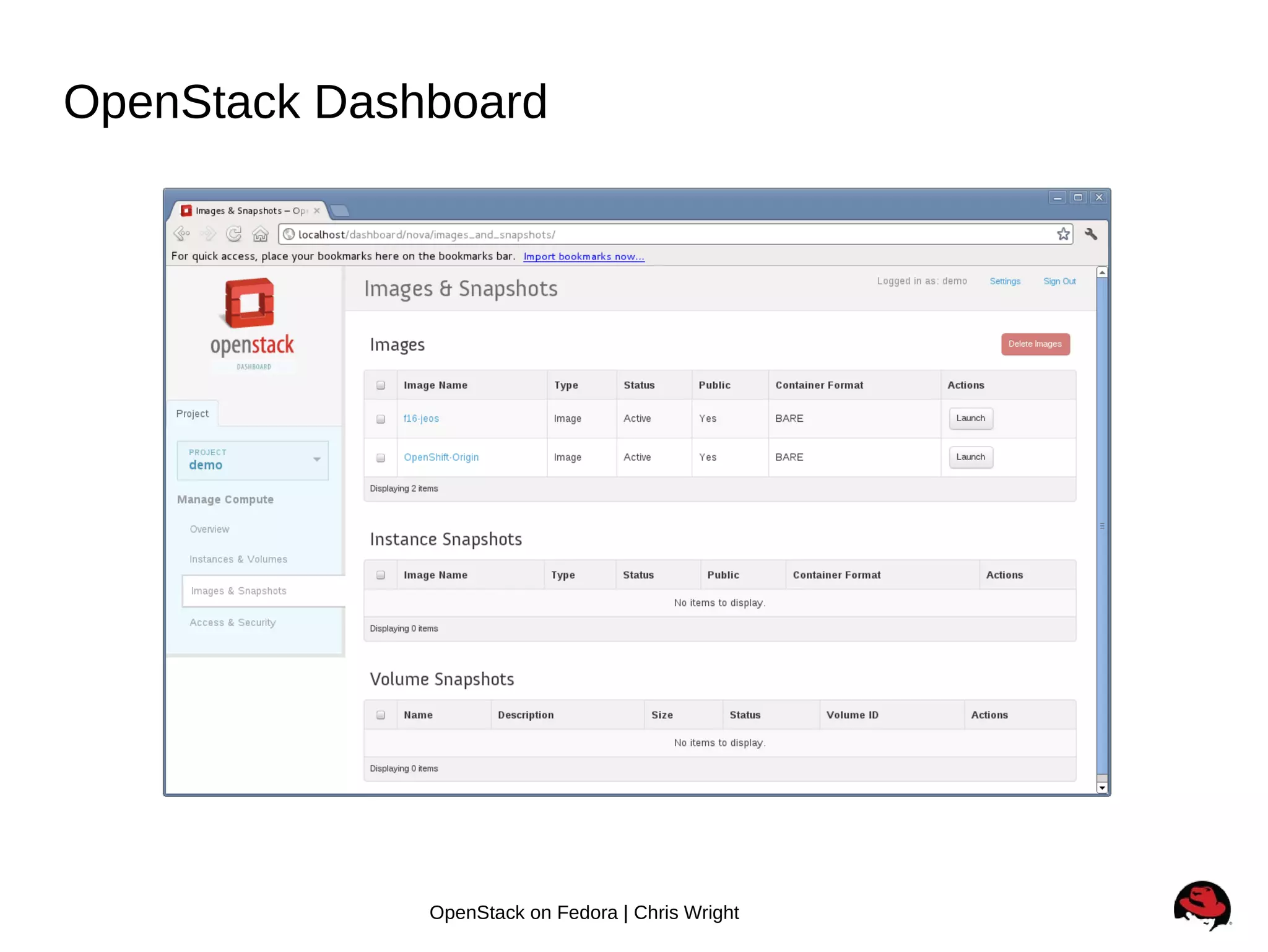 Openshift + Openstack + Fedora = Awesome | PPT