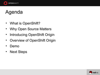 Openshift + Openstack + Fedora = Awesome | PPT