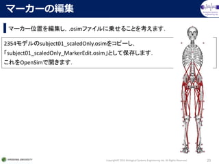 OpenSim の 使い方 （IK 編） | PPTX