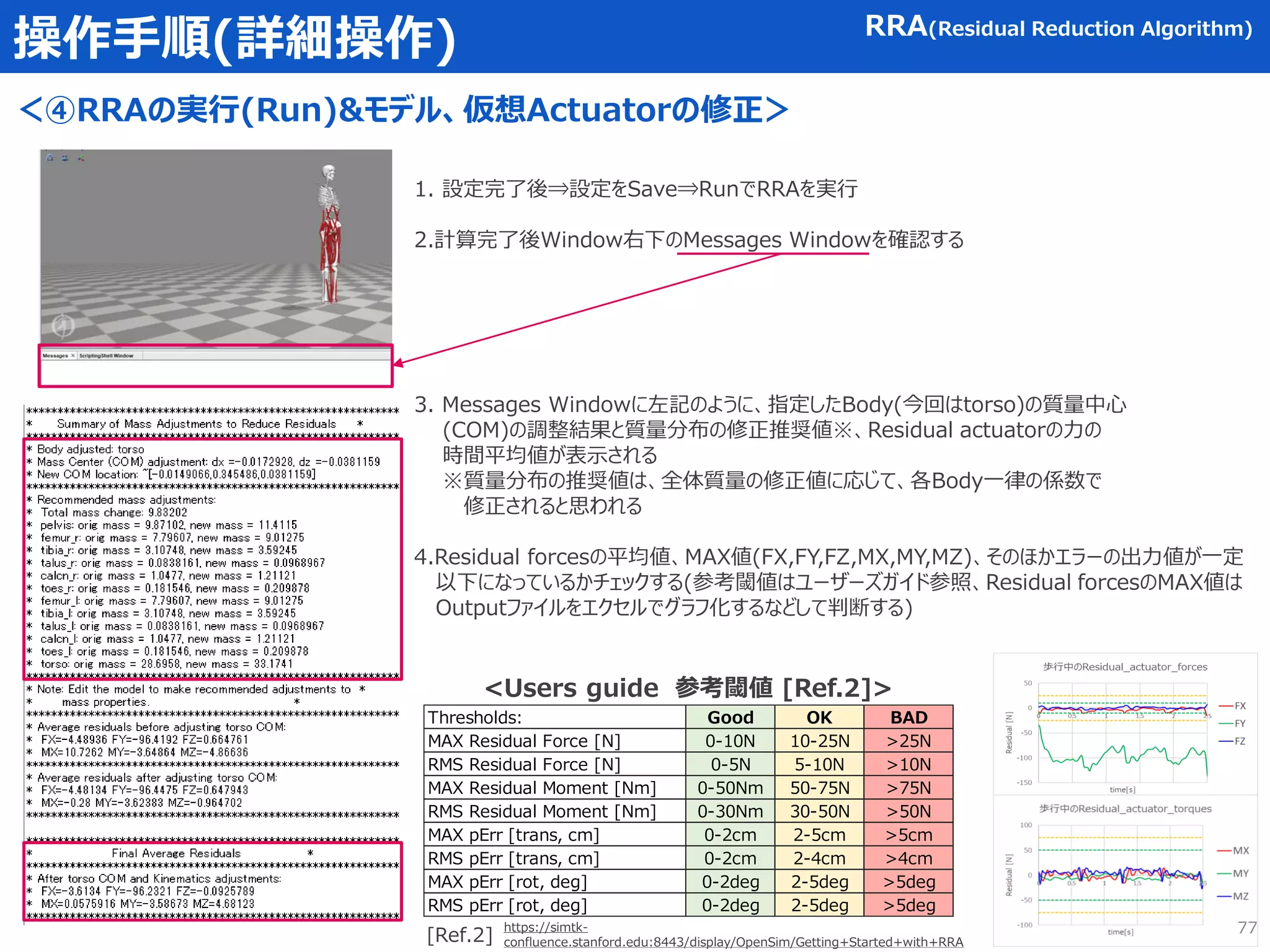 OpenSIM 筋骨格シミュレーション 基本の解析マニュアル | PDF
