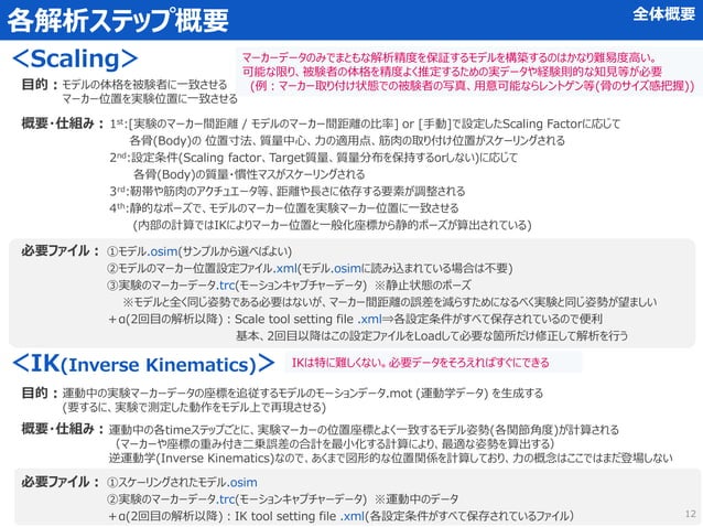 OpenSIM 筋骨格シミュレーション 基本の解析マニュアル | PDF