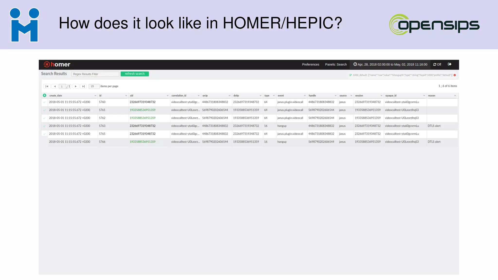 How does it look like in HOMER/HEPIC?
 