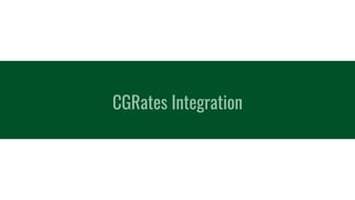 CGRates Integration
 