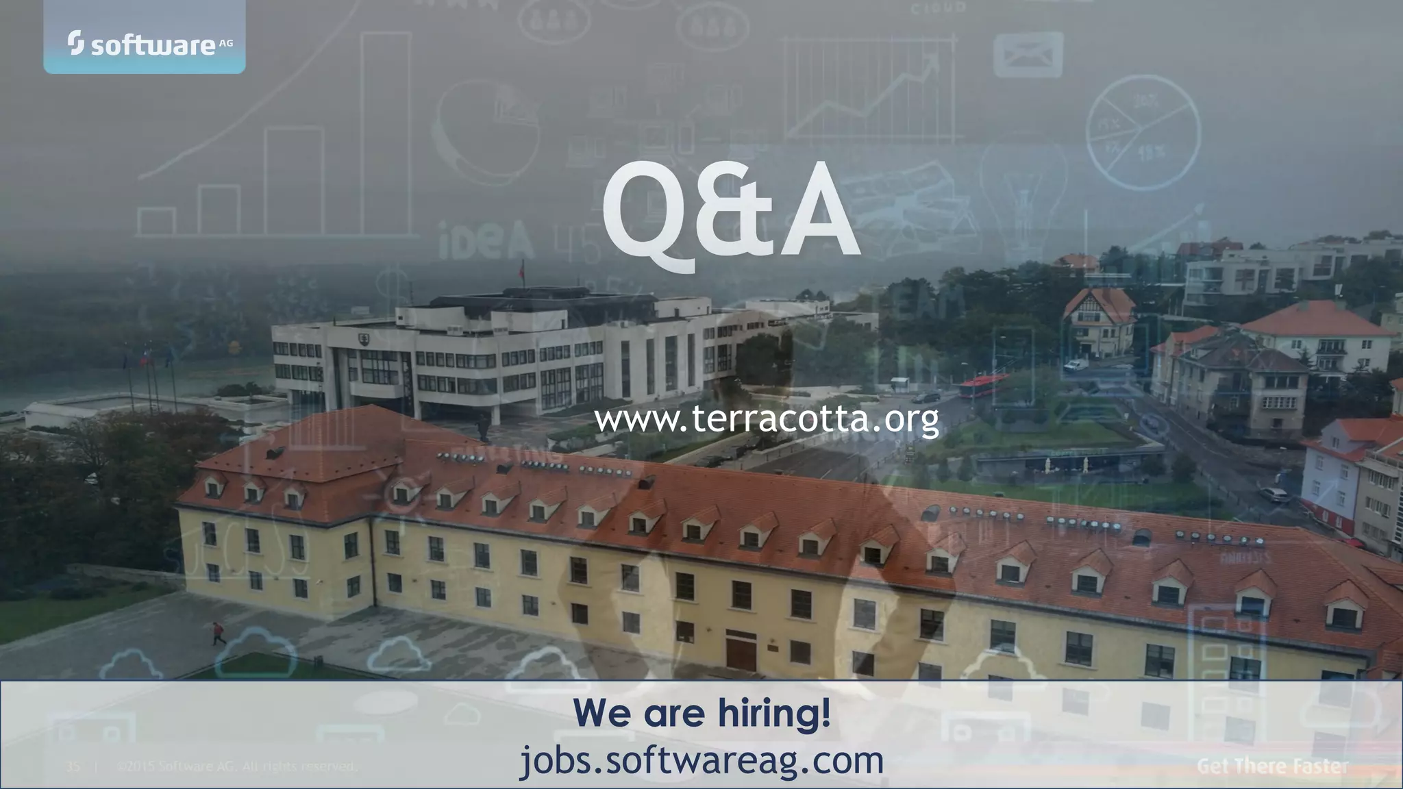 ©2015 Software AG. All rights reserved. For internal use only35 | ©2015 Software AG. All rights reserved.35 |
Q&A
www.terracotta.org
We are hiring!
jobs.softwareag.com
 