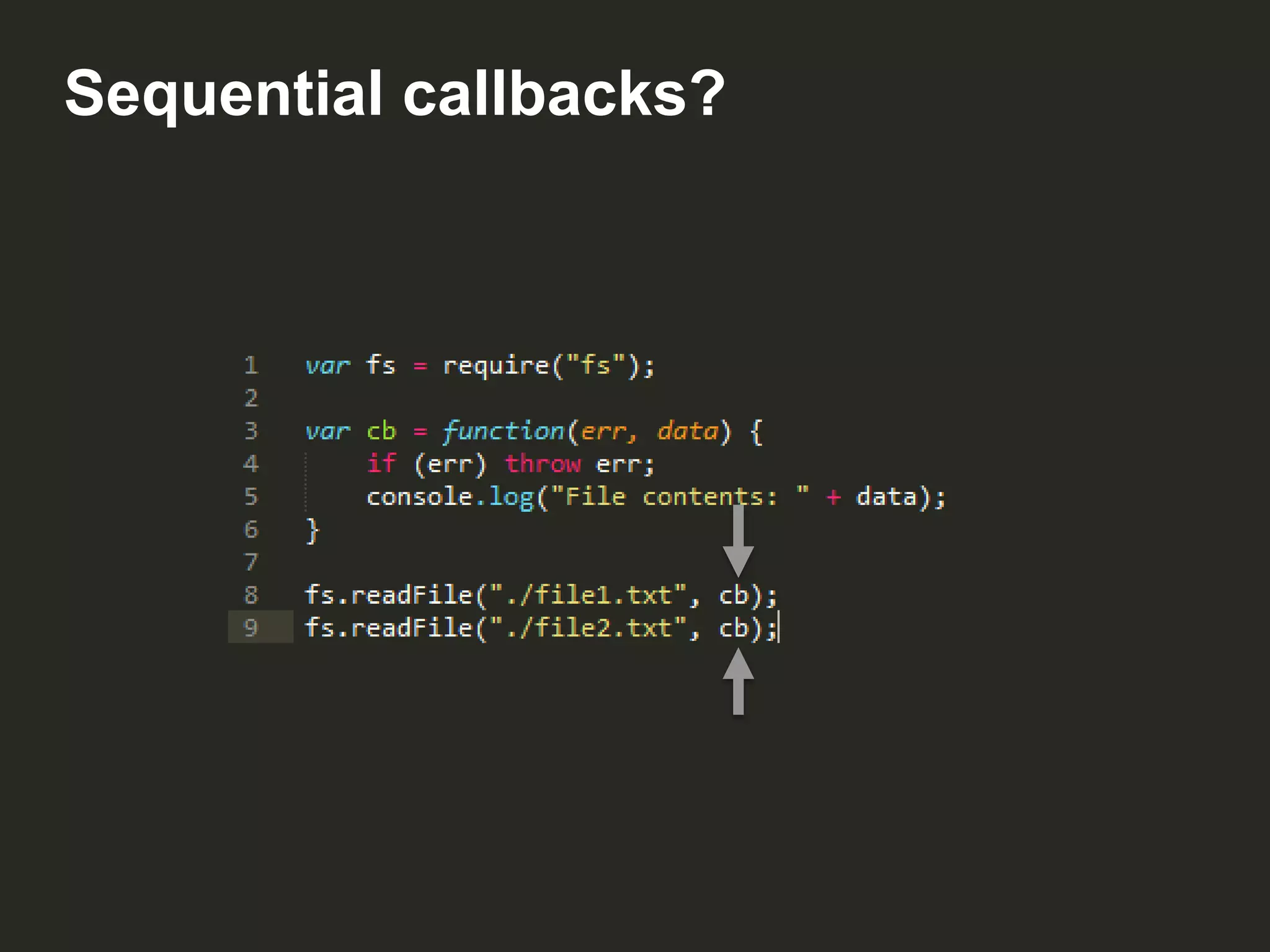 Sequential callbacks?

 
