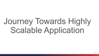 22
Journey Towards Highly
Scalable Application
 