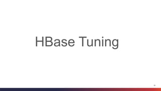 29
HBase Tuning
 