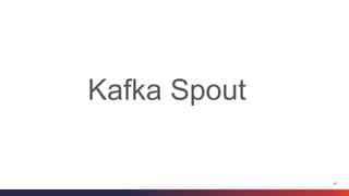 37
Kafka Spout
 
