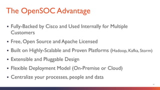 Open Security Operations Center - OpenSOC | PDF