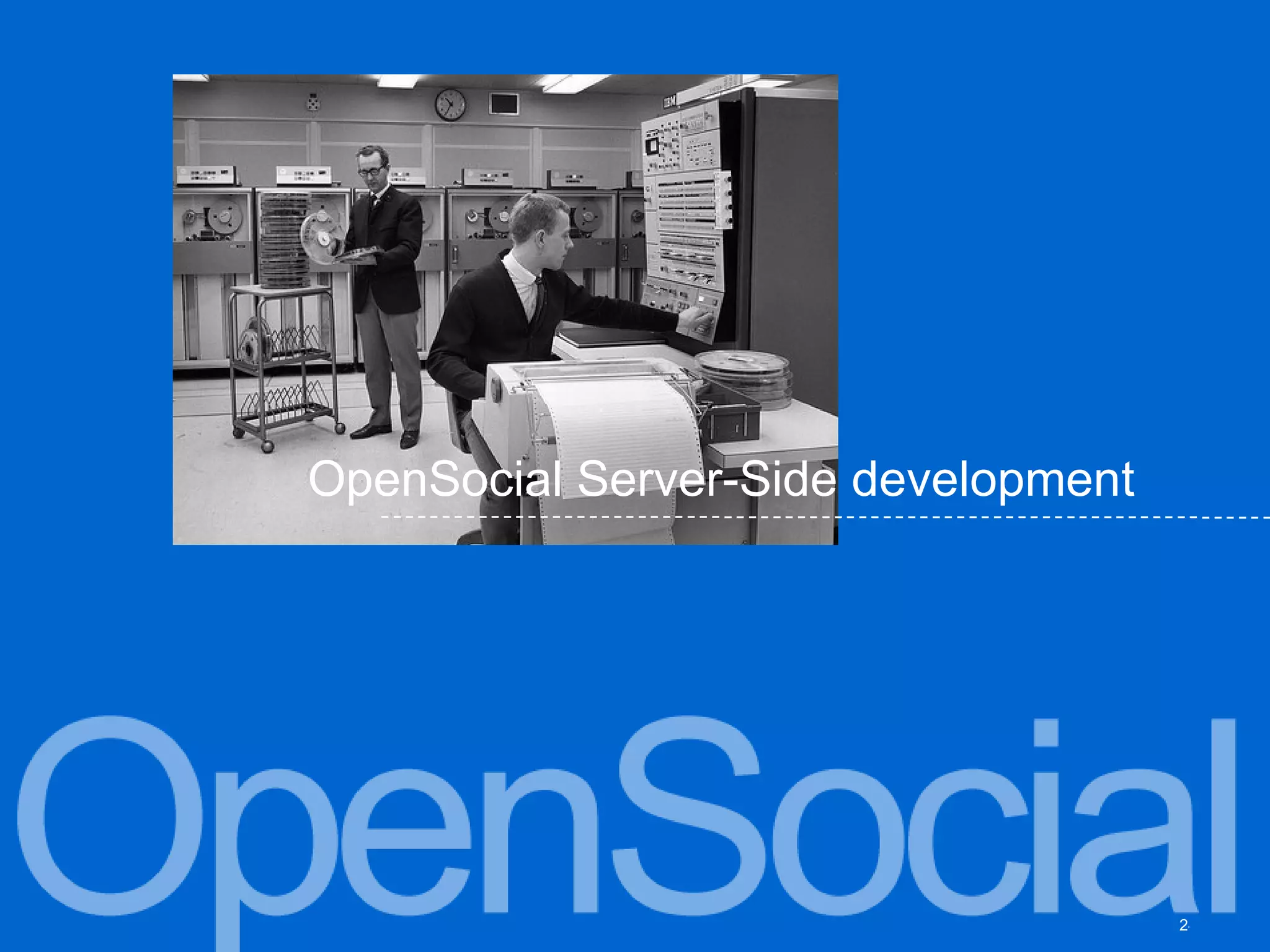 OpenSocial Server-Side development 