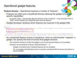 Open social gadgets in ibm connections | PDF