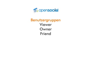 Benutzergruppen
    Viewer
    Owner
     Friend
 
