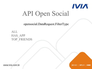 API Open Social opensocial.DataRequest.FilterType ALL HAS_APP TOP_FRIENDS 