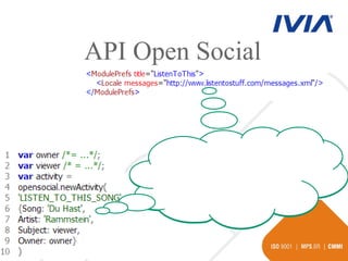 API Open Social 