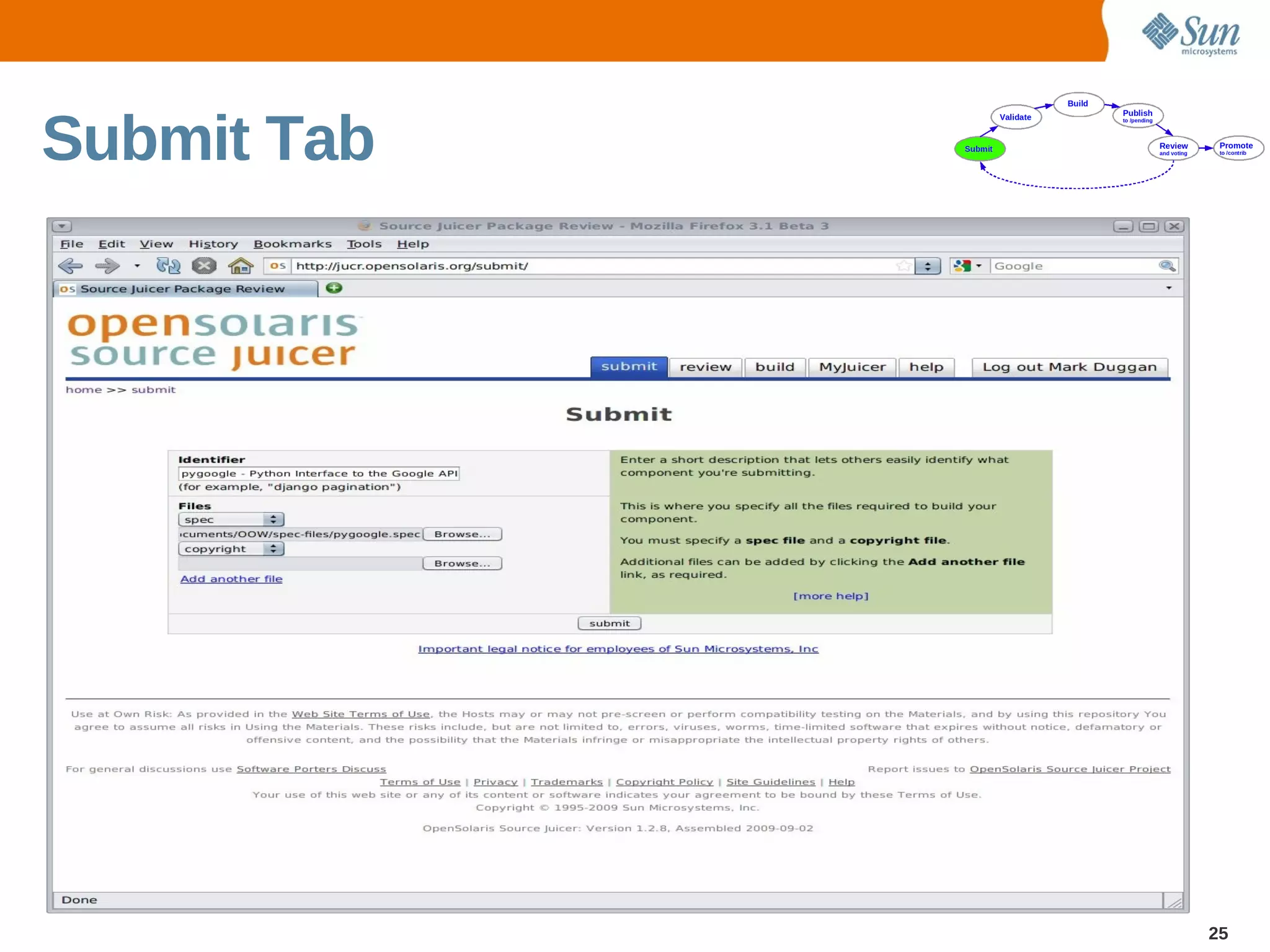 Submit Tab




             25
 