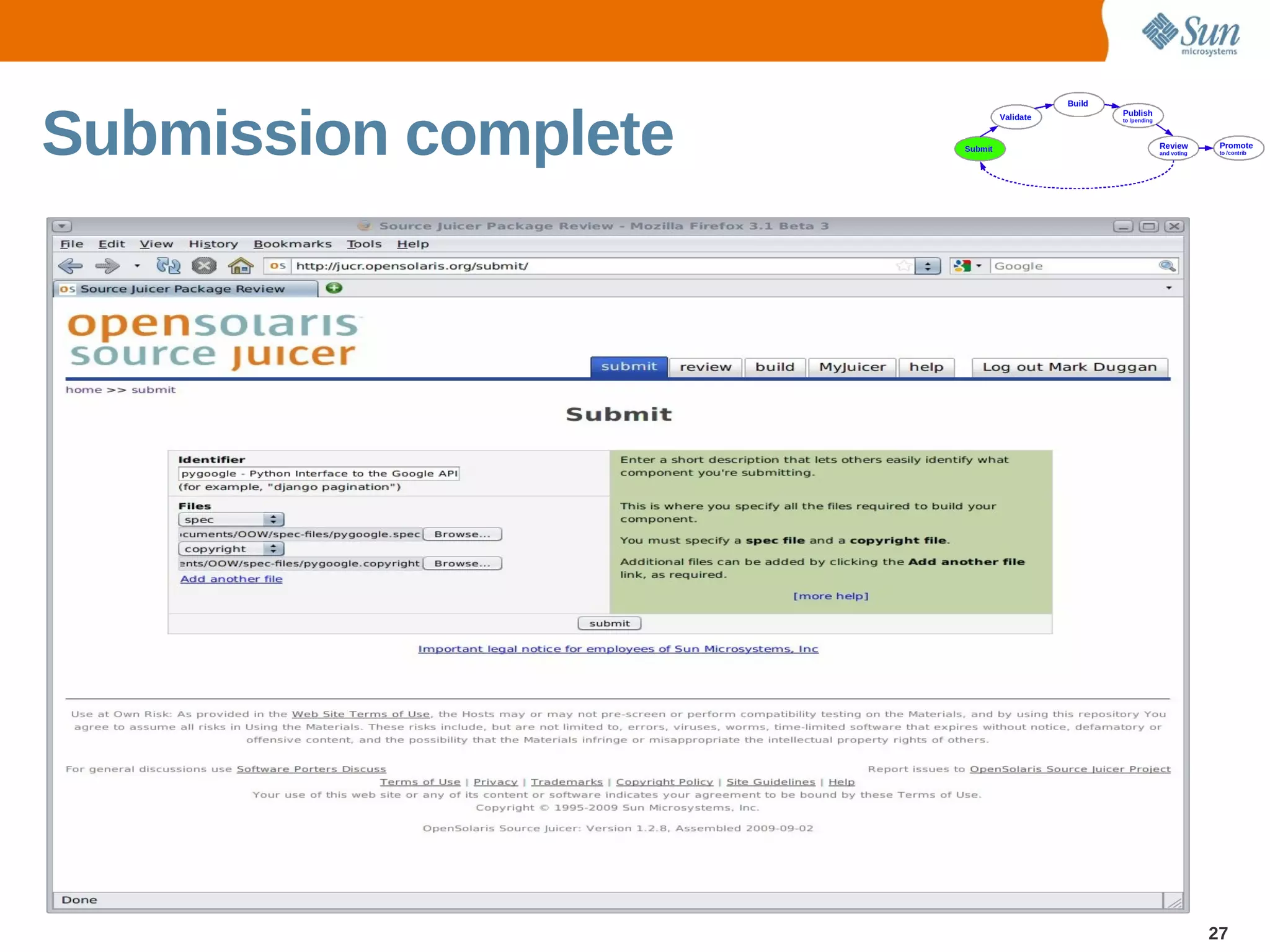 Submission complete




                      27
 