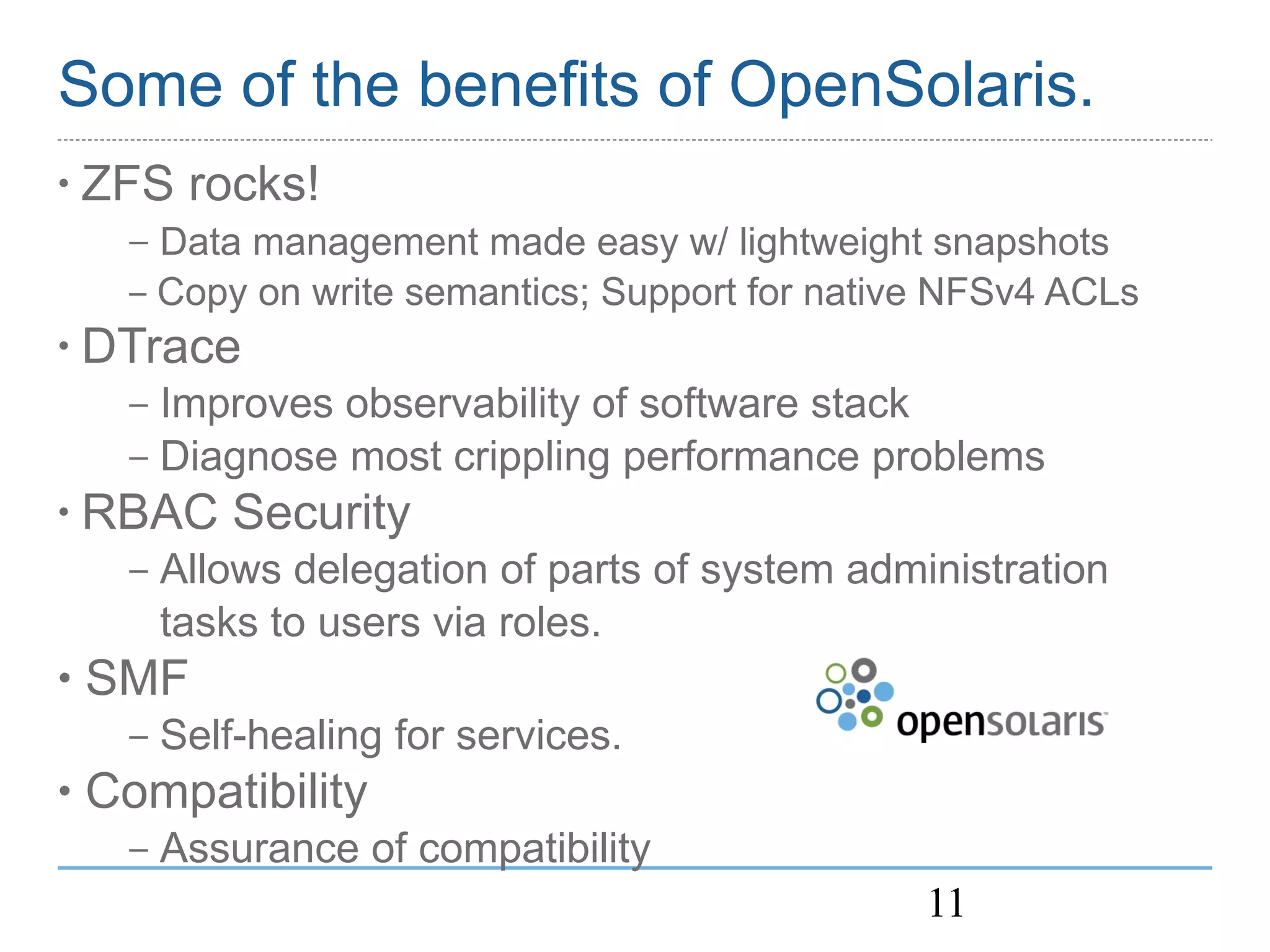 OpenSolaris Web Stack MySQL BOF