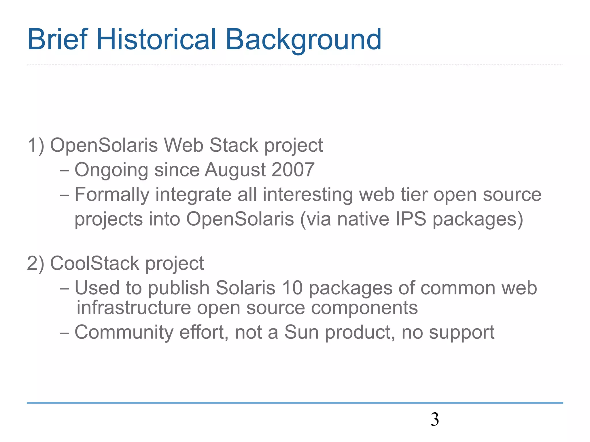 OpenSolaris Web Stack MySQL BOF