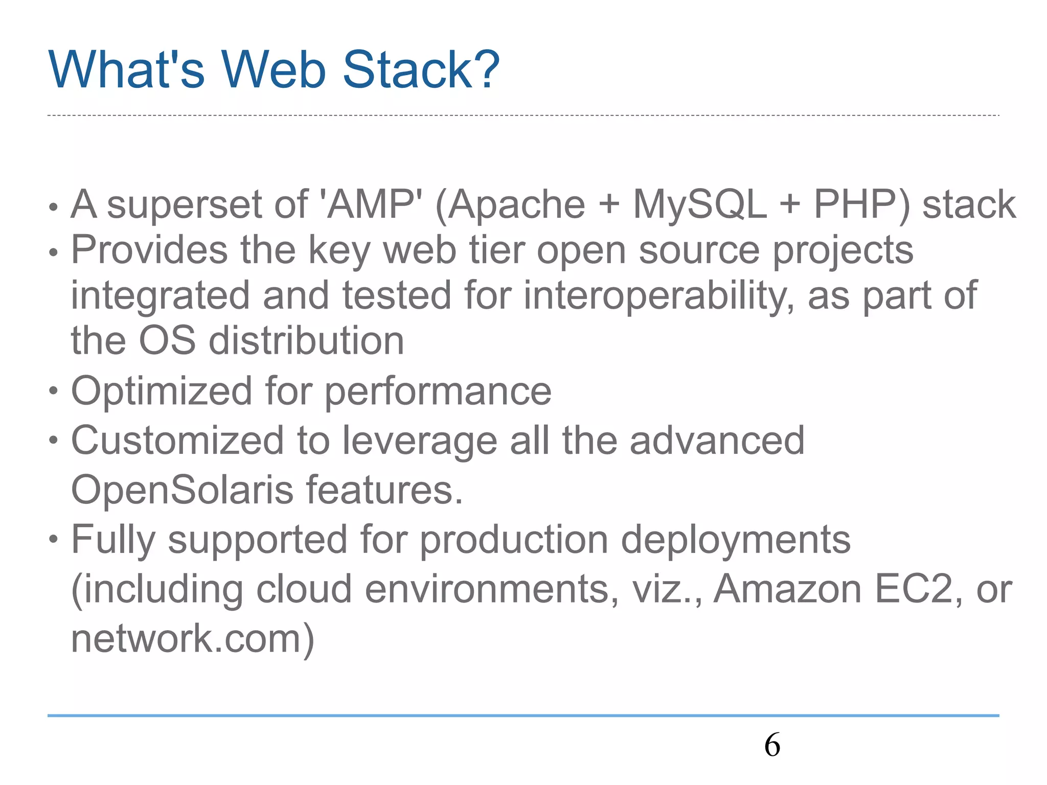 OpenSolaris Web Stack MySQL BOF