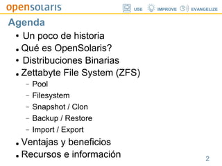 OpenSolaris - Almacenamiento Con Zfs | PDF