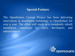 Opensolaris Desktop Open solaris (final) | PPT