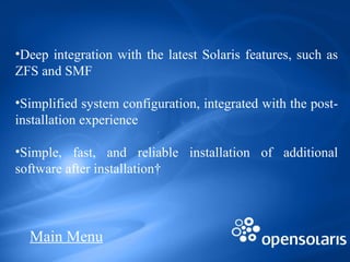 Open solaris (final) | PPT