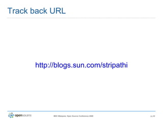 Track back URL http://blogs.sun.com/stripathi 