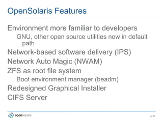 Introduction to OpenSolaris 2008.11