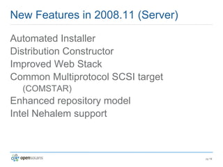 Introduction to OpenSolaris 2008.11