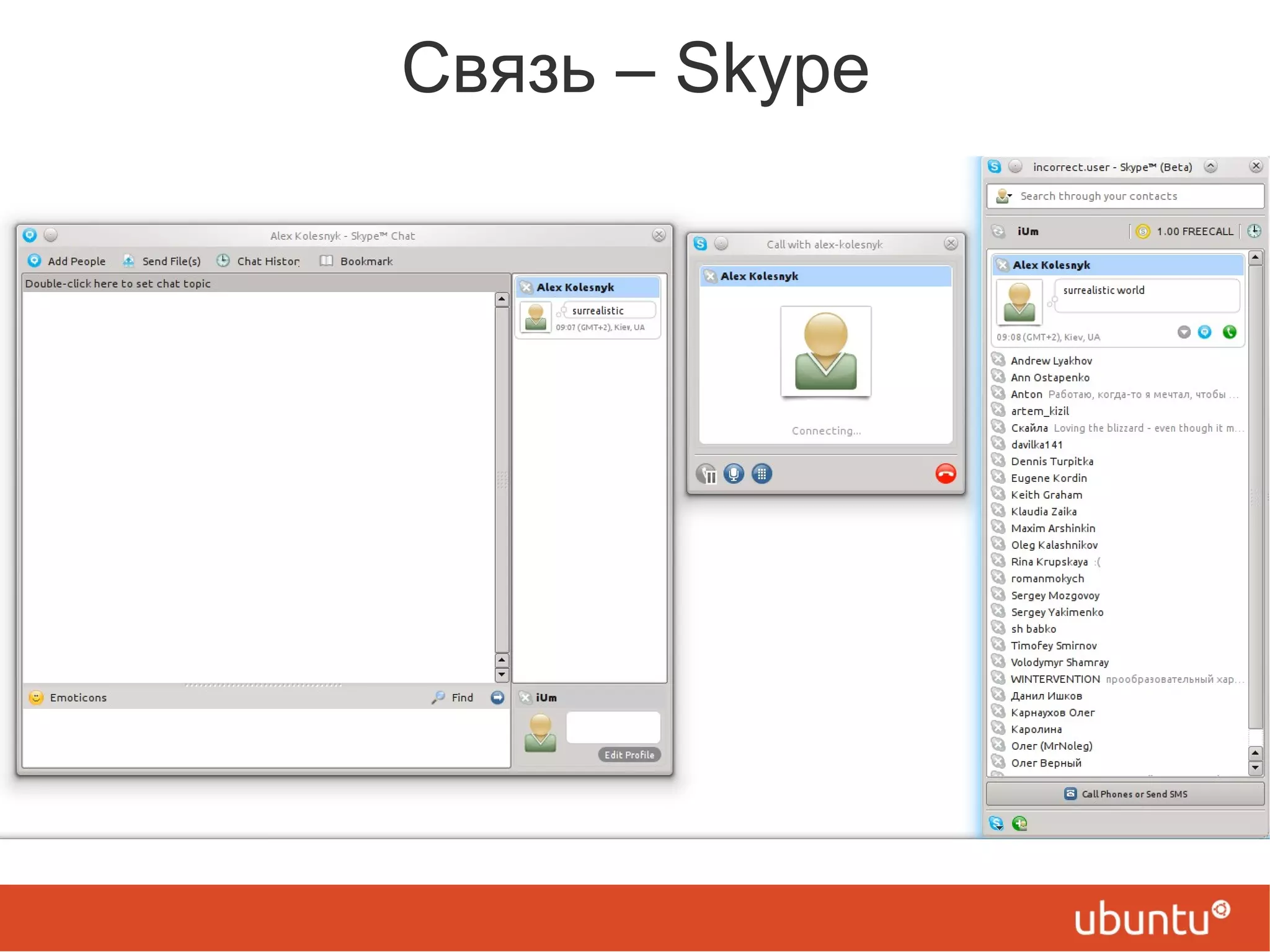 Связь – Skype