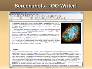 Screenshots – OO Writer! 