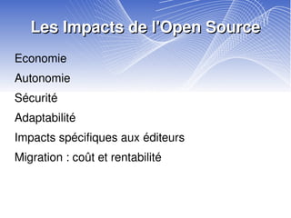 Historique 2/2 1998 : Eric S Raymond écrit “La Cathédrale et le Bazar” et fonde l'OSI 