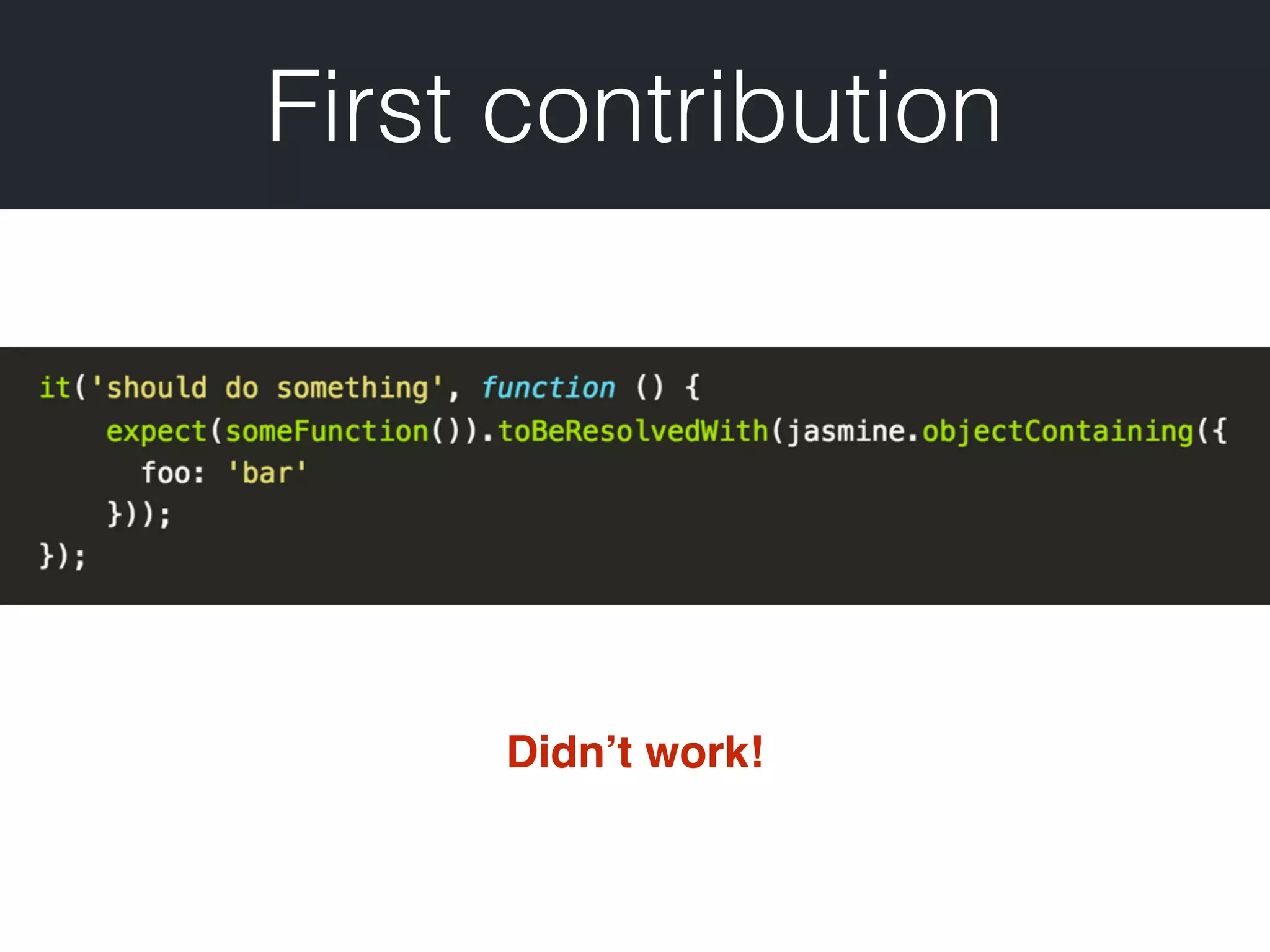 First contribution Didn’t work! 