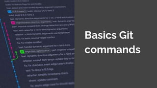 Basics Git
commands
 