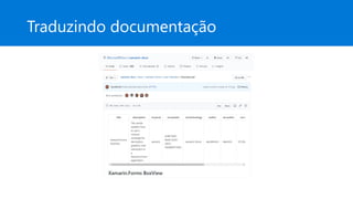 Traduzindo documentação
 
