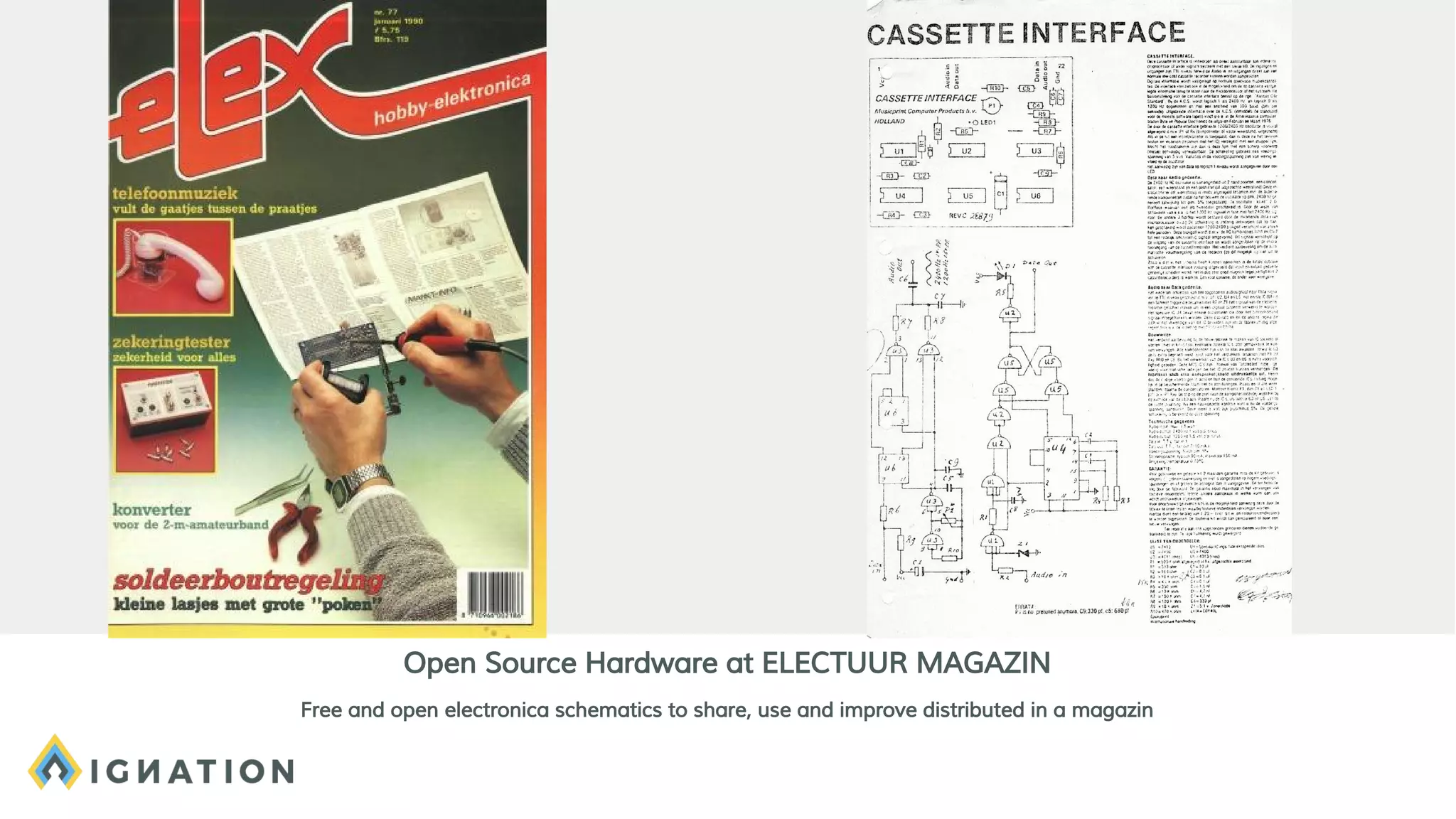 Open Source Hardware at ELECTUUR MAGAZIN
Free and open electronica schematics to share, use and improve distributed in a magazin
 