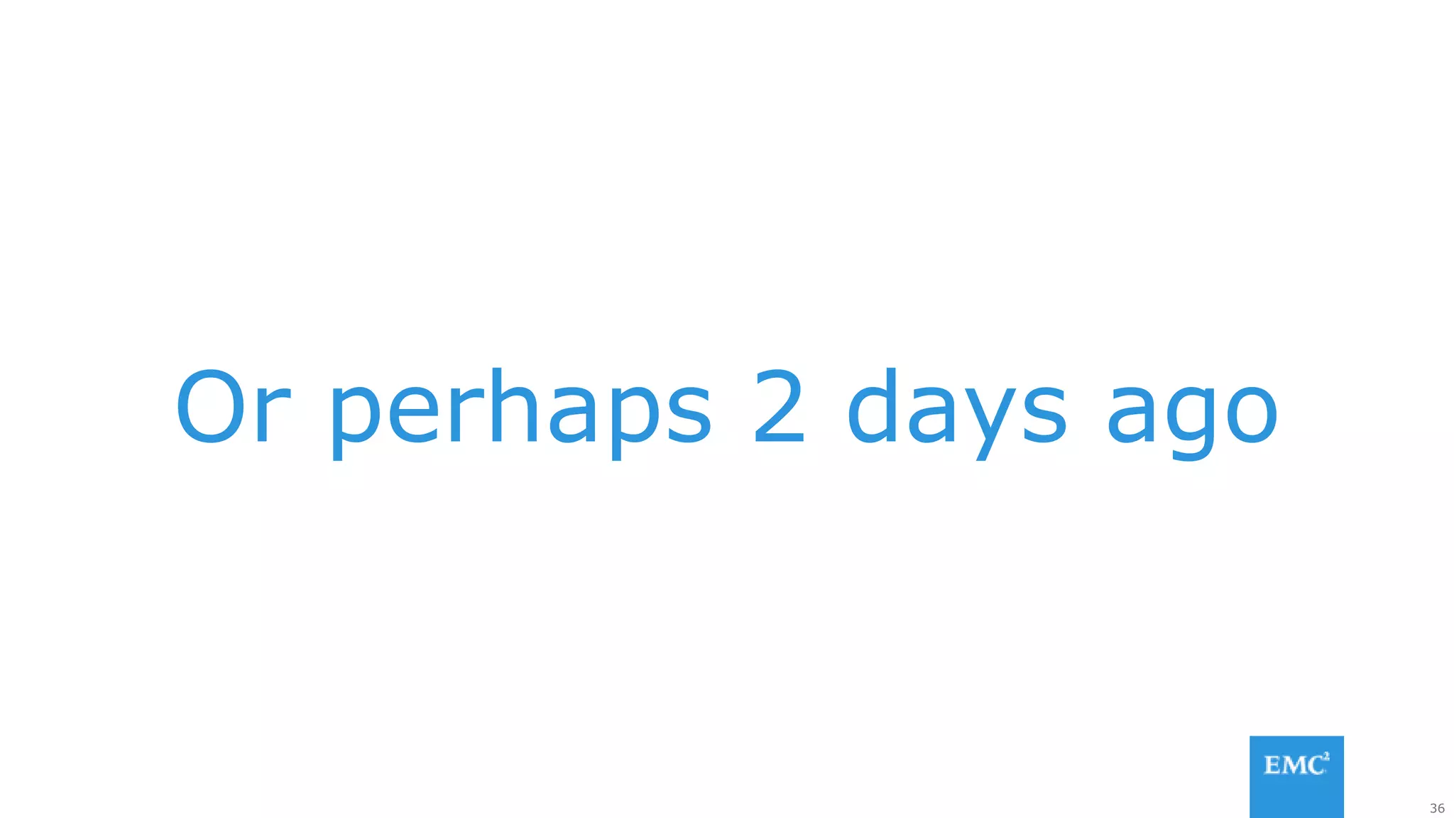 36
Or perhaps 2 days ago
 