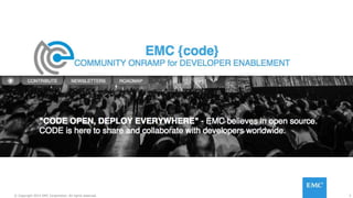 3© Copyright 2015 EMC Corporation. All rights reserved.
 