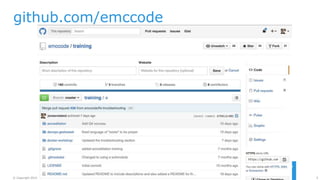 5© Copyright 2015 EMC Corporation. All rights reserved.
github.com/emccode
 