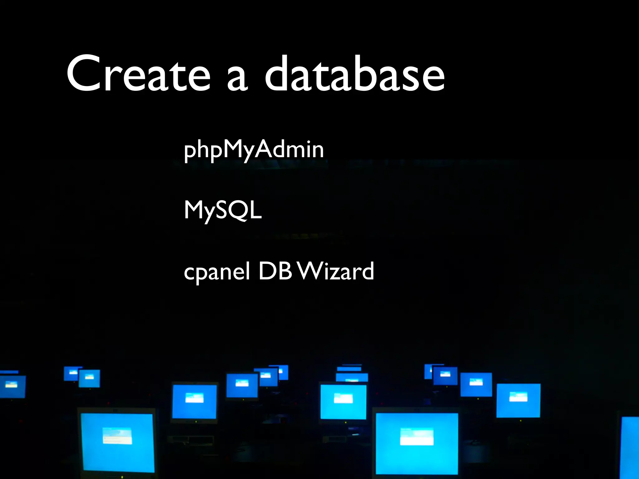 File Transfer Protocol (FTP)
              Unzip and FTP to server.

              Upload zip and expand on the
              server.
 