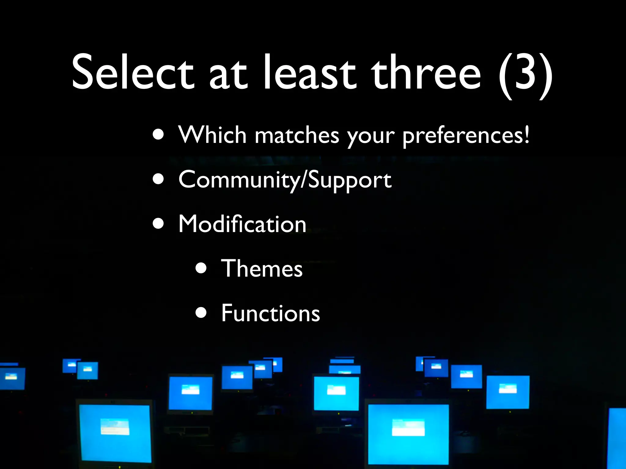 Selection
  • opensourcecms.com
  • Softaculous
 